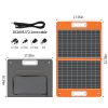 60W 18V Portable Solar Panel, Flashfish Foldable Solar Charger w/5V USB 18V DC Output Compatible w/ Portable Generator - 60W
