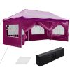 10X20ft EZ Pop Up Canopy Folding Gazebo/Vivid Viola - LA01