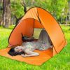 Pop Up Beach Tent Sun Shade Shelter Anti-UV Automatic Waterproof Tent Canopy for 2/3 Man w/ Net Window Storage Bag - Orange