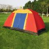 Bosonshop Outdoor 8 Person Camping Tent Easy Set Up Party Large Tent for Traveling Hiking With Portable Bag, Blue - Red