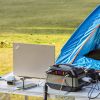 GOFORT 330W Portable Power Station, 299Wh Solar Generator Backup Power Compatible with 60W 18V Portable Solar Panel, Foldable Solar Charger