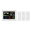HD Fashion Multi-function Indoor And Outdoor Thermometer W/ Moon Phase Perpetual Calendar - White - Measuring Instruments