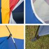 Outdoor 8 Person Camping Tent Easy Set Up Party Large Tent for Traveling Hiking With Portable Bag;  Blue - Blue