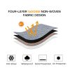 Heavy Duty Travel Trailer RV Cover Waterproof 4-Ply Anti-UV Fits Camper - 16'L x 105"W x 108"H