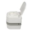 24L Portable Removable Flush Toilet Porcelain White