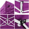 10X20ft EZ Pop Up Canopy Folding Gazebo/Vivid Viola - LA01