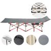 Folding Camping Cot Deluxe Collapsible Single Breathable 600D oxford fabric, Comfortable, Heavy Duty Design Holds Adults & Kids Up to 300 Lbs-LA01