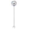 The Original Rainbow Wind Spinner;  Decorative Lawn Ornament Wind Mill; Tri-Colored Kinetic Garden Spinner - Rainbow windmill XH - Color